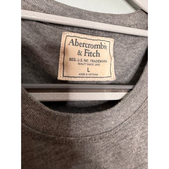 Abercrombie & Fitch grey logo graphic t-shirt - Picture 2 of 5